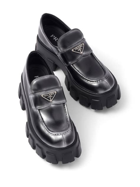 pre owned prada loafers|More.